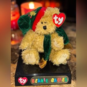 🎄 TY Attic Treasures SPRUCE Bear Holiday Plush “I’m Pining For You!” w/ Tag